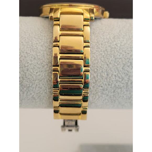 Kate Spade Ladies Gramercy‎ Watch 34mm Fresh Battery Gold Tone SMALL Petite - Picture 4 of 7